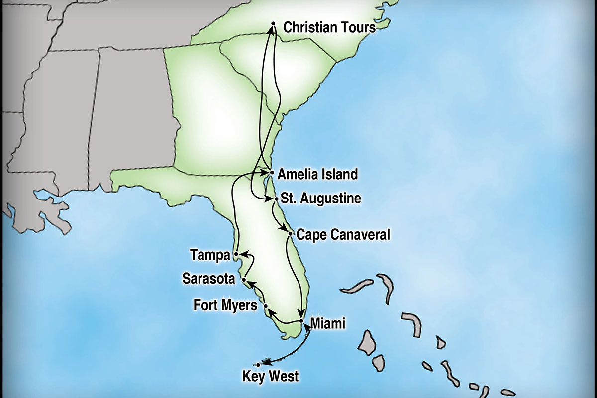 Our Destinations Map