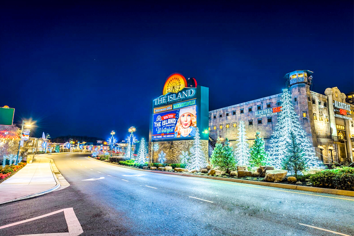 The Island Decked Out for Winterfest in Pigeon Forge