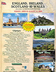 England, Ireland, Scotland & Wales